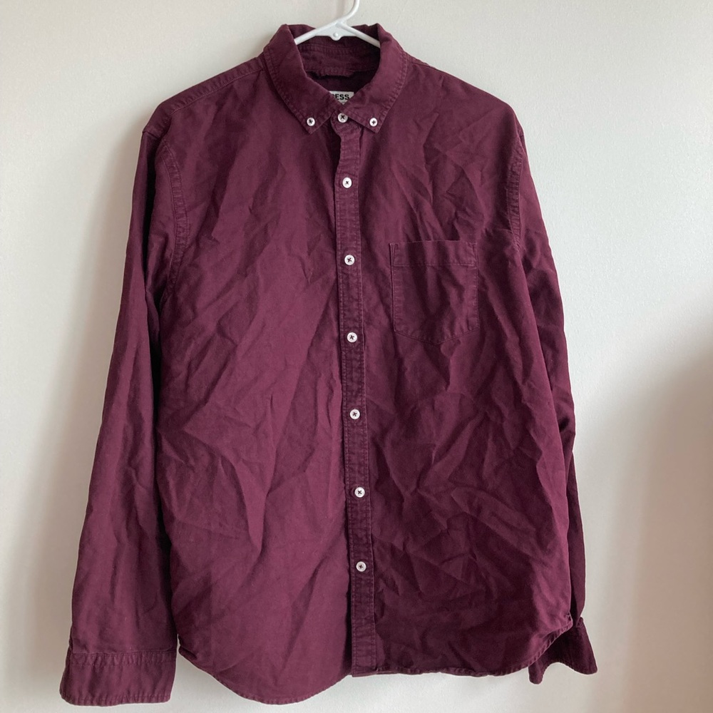 Express Men’s maroon button down